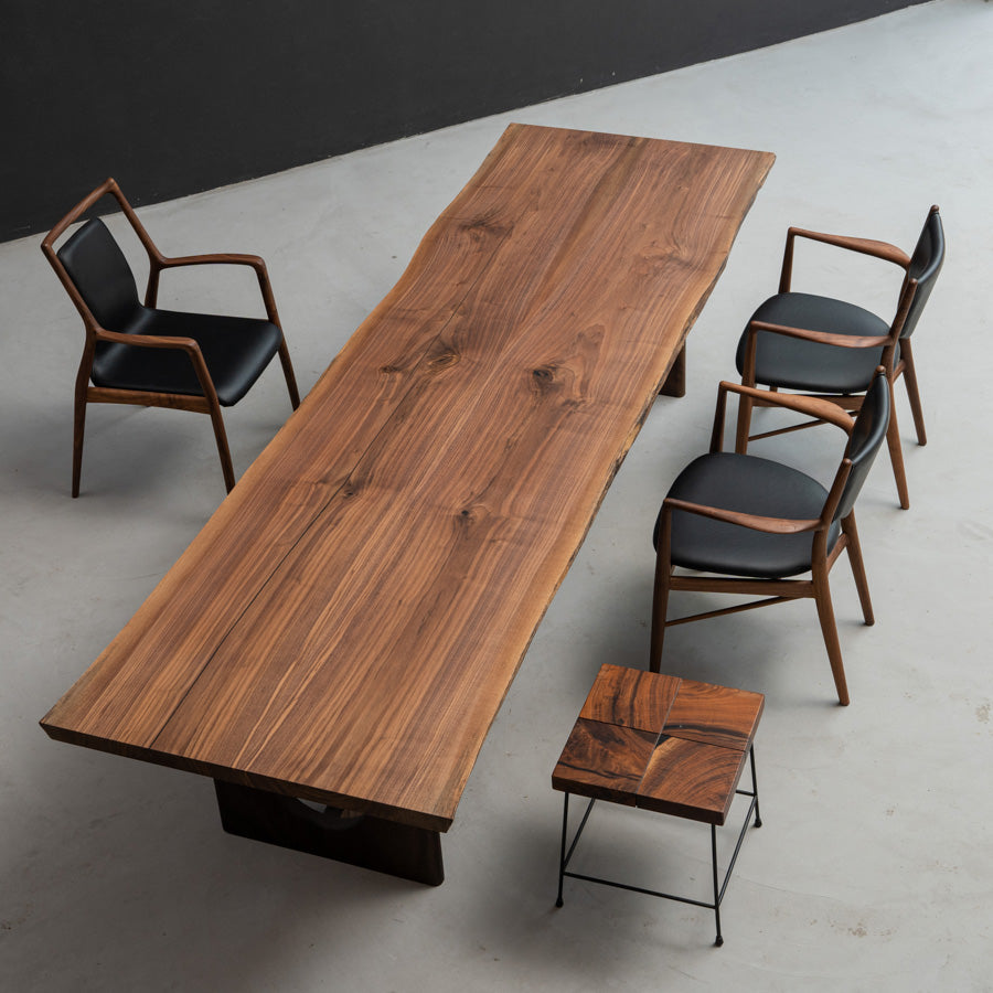 Usatabletops Black Walnut Slab Handmade Wood Dining Table 118.1"L x 38.15"W