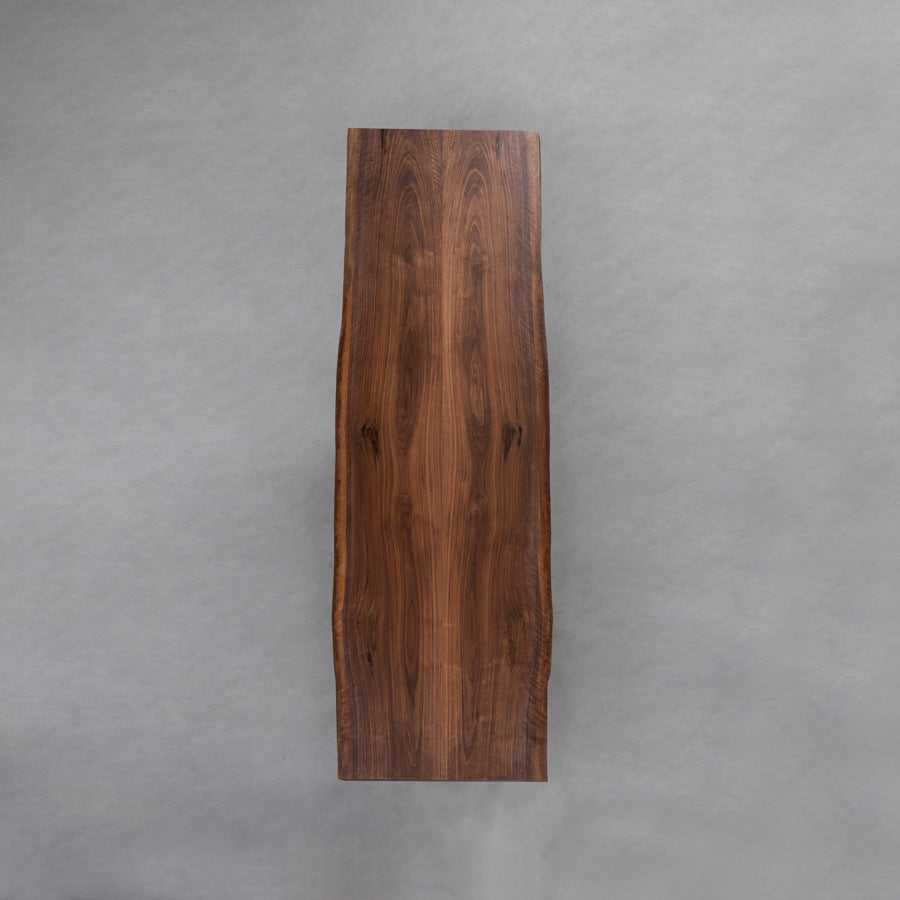 Usatabletops Black Walnut Solid Wood Dinner Table Live Edge 96.38"L x 34.84"W