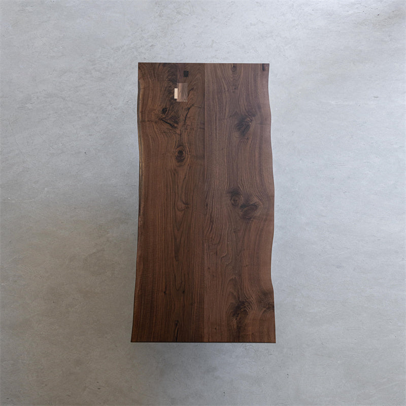 Usatabletops Black Walnut Splicing Process Dining Table 87.8"L x 36.89"W