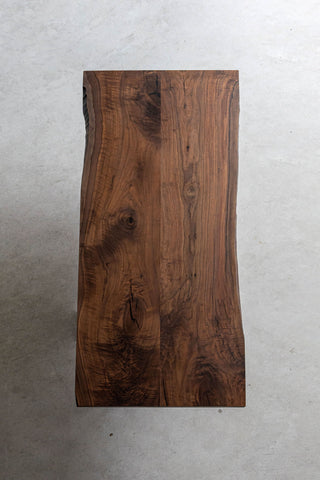 Usatabletops Black Walnut Splicing Process Wood Dining Table 82.83"L x 35.28"W