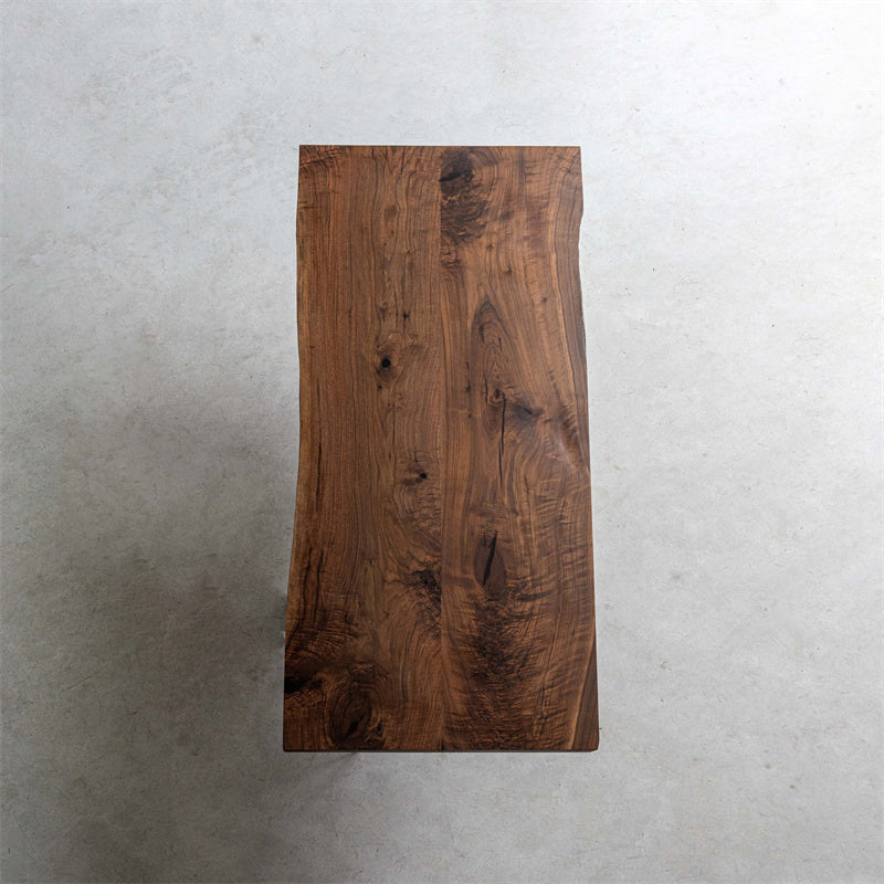 Usatabletops Black Walnut Splicing Process Wood Dining Table 82.83"L x 35.28"W
