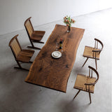 Usatabletops Black Walnut Table Handmade Slab 95.28"L x 37.09"W