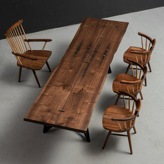 Usatabletops Live Edge Dining Table Black Walnut Solid Wood 101.2"L x 32.28"W