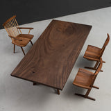 Usatabletops Dining Slab Walnut Wood Solid Table 92.13"L x 47.24"W