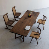 Usatabletops Dining Table Black Walnut Handmade Slab 95.67"L x 35.51"W