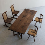Usatabletops Dining Table Black Walnut Handmade Slab 95.67"L x 35.51"W