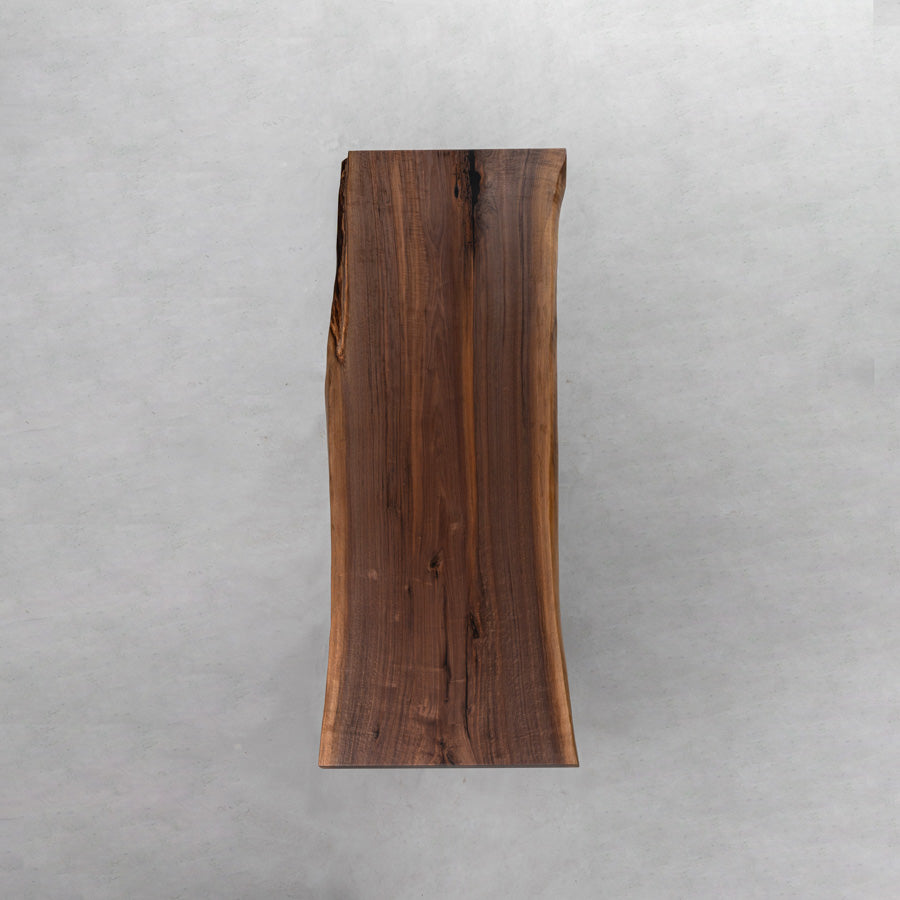 Usatabletops Handmade Black Walnut Wood Table Slab Live Edge 76.77"L x 32.76"W