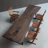 Usatabletops Handmade Dining Table Walnut Solid Wood 39.06"Wx136.69"L