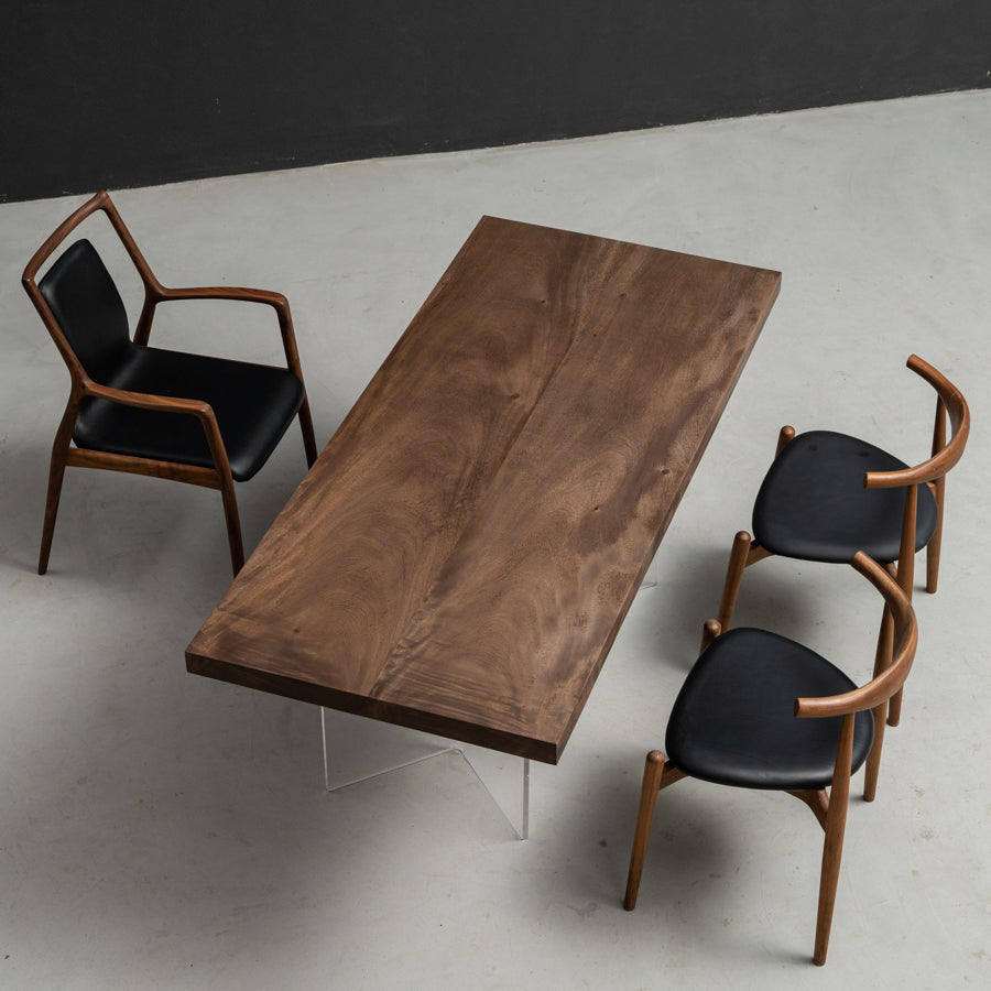 Usatabletops Handmade Walnut Wood Dinner Table 70.43"L x 31.5"W