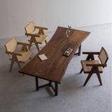 Usatabletops Kitchen Slab Black Walnut Handmade Table 92.2"L x 39.57"W