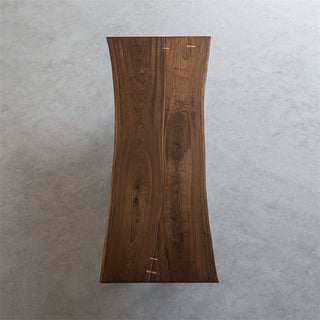 Usatabletops Kitchen Slab Black Walnut Handmade Table 92.2"L x 39.57"W