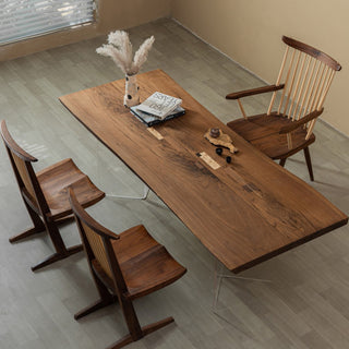 Usatabletops Live Edge Black Walnut Work Table Slab 83.66"L x 33.78"W