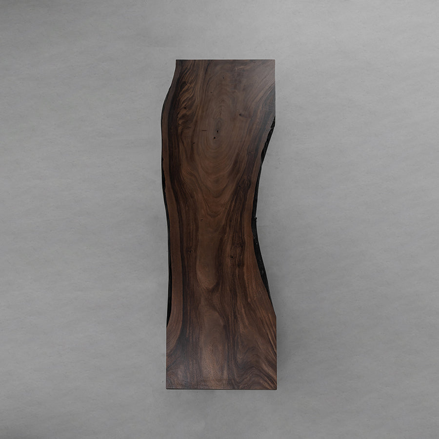Usatabletops Live Edge Walnut Solid Wood Dinner Table 116.5"L x 35.43"W