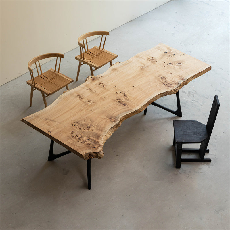 Usatabletops Poplar Solid Wood Dining Table Handmade 37.12"W 96.45"L