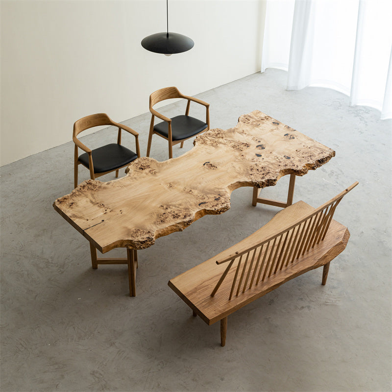 Usatabletops Poplar Solid Wood Dining Table Handmade 41.14"W 93.82"L