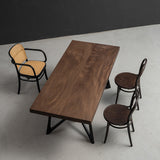 Usatabletops Walnut Dining Table Solid Wood 70.87"L x 33.54"W
