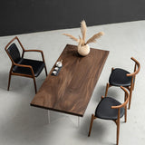 Usatabletops Walnut Solid Wood Dining Table Splicing Process 65.04"L x 30.79"W