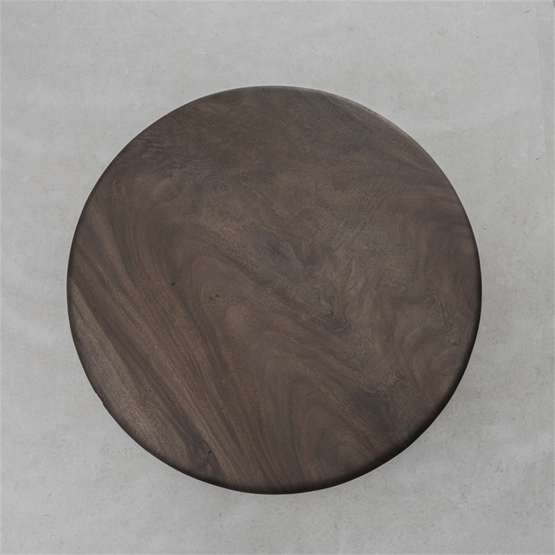 Usatabletops Walnut Wood Round Coffee Table 61.81" Diameter