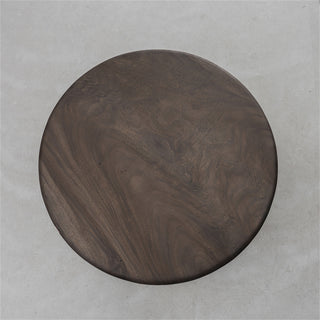 Usatabletops Walnut Wood Round Coffee Table 61.81" Diameter