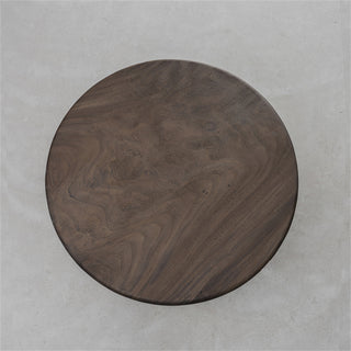 Usatabletops Walnut Wood Round Coffee Table 61.81" Diameter