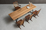 Usatabletops White Oak Wood Table Dining Solid Slab 32.67"W x 103.62"L