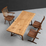 Usatabletops White Oak Wood Table Dining Solid Slab 32.9"W x 78.4"L