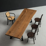 Usatabletops White Oak Wood Table Dining Solid Slab 34.05"W x 110.23"L
