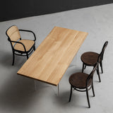 Usatabletops White Oak Wood Table Slab Handmade 29.6"W x 64.2"L