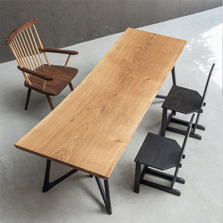 Usatabletops White Oak Wood Table Slab Handmade 37.2"W x 94.5"L