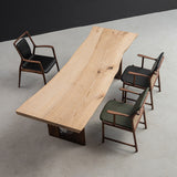 Weave Ash Live Edge Wood Table Slab Handmade 37.48"WX96.85"L