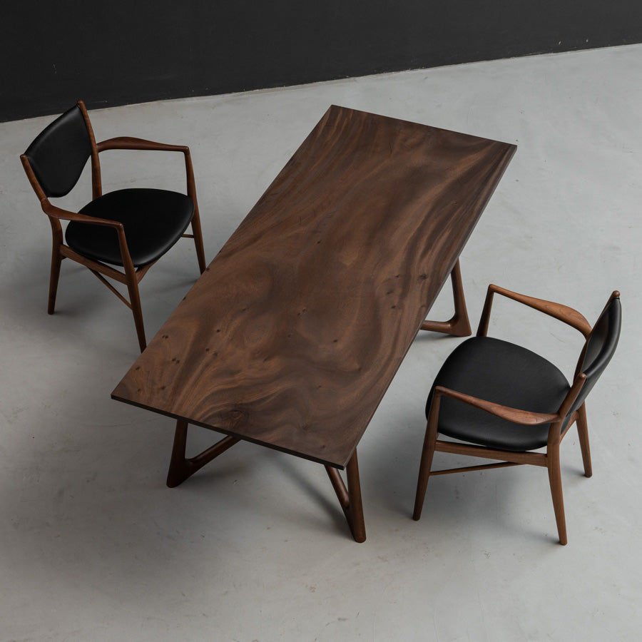 Usatabletops Dining Slab Walnut Wood Solid Table 70.91"L x 30.31"W