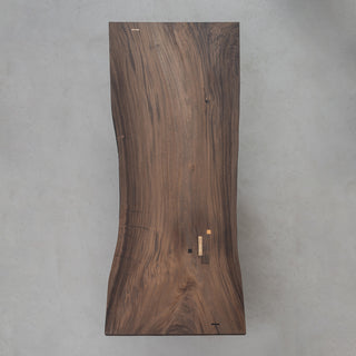 Weave Walnut Solid Wood Live Edge Table 43.39"W x 97.64"L