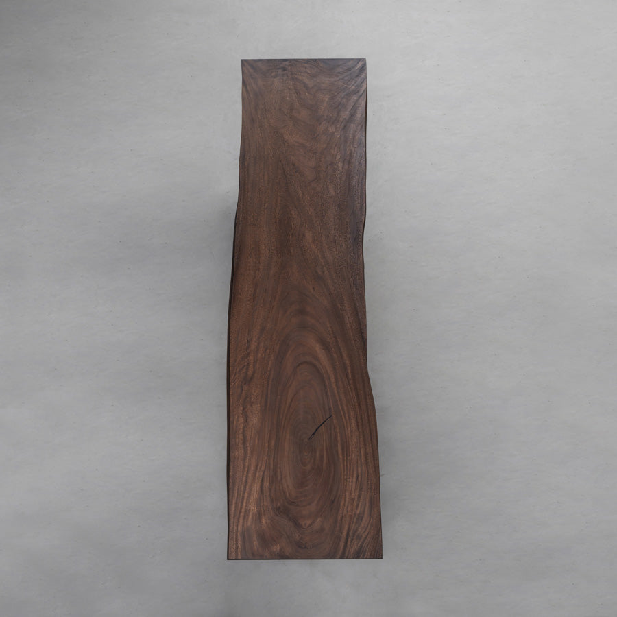 Weave Walnut Wood Handmade Kitchen Table Slab 36.22"Wx135.12"L