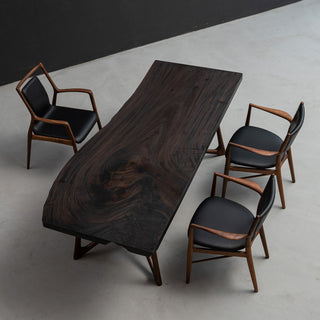 Weave Walnut Wood Live Edge Table 33.86"W x 85.71"L