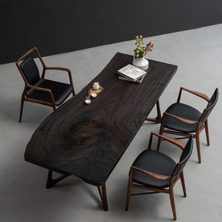 Weave Walnut Wood Live Edge Table 33.86"W x 85.71"L