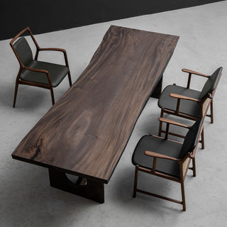 Weave Walnut Wood Live Edge Table Slab 35.16"W x 100.08"L