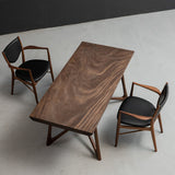 UTT Walnut Wood Table Handmade 30.31"Wx63.23"L